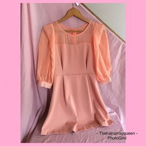 Romantic peach dress